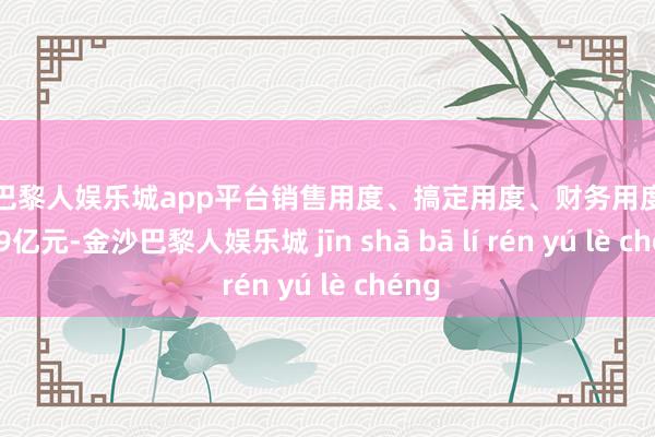 现金巴黎人娱乐城app平台销售用度、搞定用度、财务用度觉得1.59亿元-金沙巴黎人娱乐城 jīn shā bā lí rén yú lè chéng