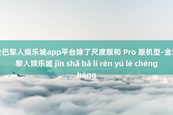 现金巴黎人娱乐城app平台除了尺度版和 Pro 版机型-金沙巴黎人娱乐城 jīn shā bā lí rén yú lè chéng